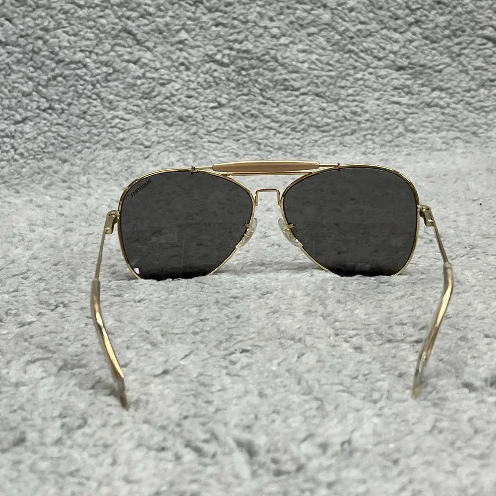 Bushnell‎ Aviator Sunglasses Gold Frames Gray Smoke Lens Vintage